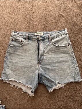 High rise dad shorts